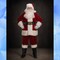 Velveteen Santa Suit with Plush Trim, Vinyl Boot Tops, Gloves, and Matching Belt Set